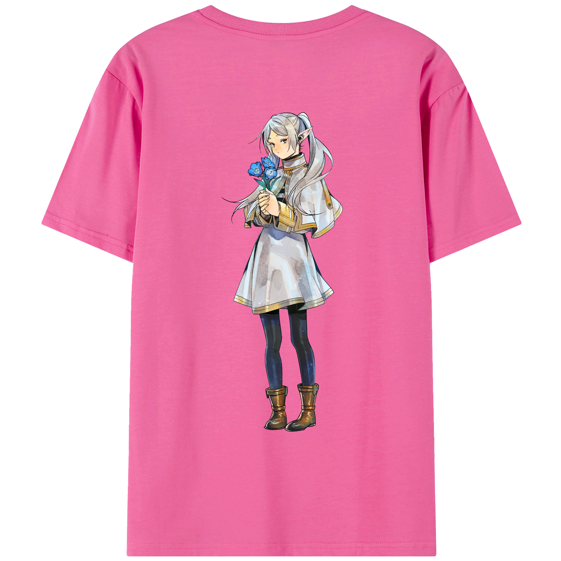 （画像用） 葬送のフリーレン Frieren レディース半袖Tシャツ(バックプリント)